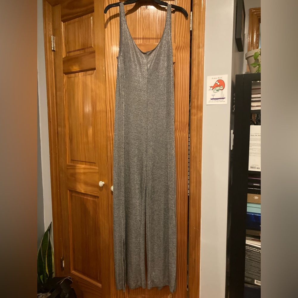 Zara sparkly silver jumpsuit